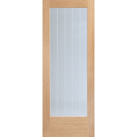 XL Joinery Suffolk Pattern 10 Pre-Finished Oak Glazed Internal Door
