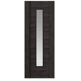 JB Kind 1 Light Alabama Cinza Dark Grey Glazed Internal Door