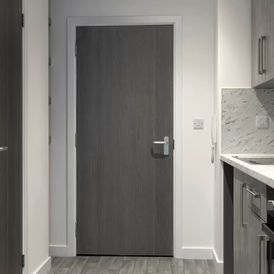 JB Kind Pintado Grey Painted FD30 Fire Door alternative