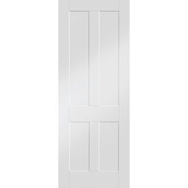 XL Joinery Victorian Shaker-Style White Primed FD30 Fire Door