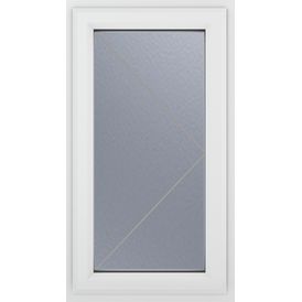 Crystal Right Hand Side Hung uPVC Casement Triple Glazed Window - White
