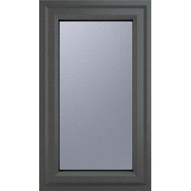 Crystal Right Hand Side Hung uPVC Casement Triple Glazed Window - Grey
