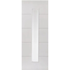 JB Kind 1 Light Dominion White Primed Glazed Internal Door