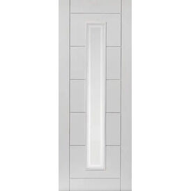 JB Kind Barbican White Glazed FD30 Fire Door