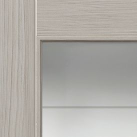 JB Kind Tigris Pre-Finished Light Grey Glazed Internal Door alternative