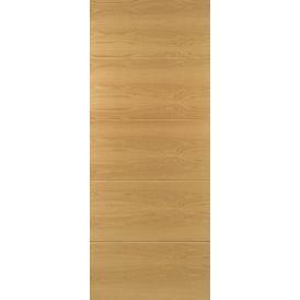 Deanta Augusta Modern 5 Panel Pre-Finished Oak FD30 Fire Door