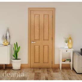 Deanta Bury Pre-Finished Oak Internal Door alternative