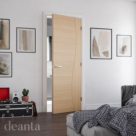 Deanta Cadiz Pre-Finished Oak Internal Door alternative