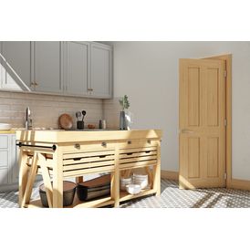 Deanta Eton Unfinished Oak Internal Door alternative