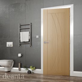 Deanta Ravello Pre-Finished Oak FD30 Fire Door alternative