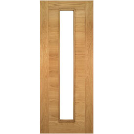 Deanta Seville Pre-Finished Oak Glazed FD30 Fire Door