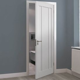 JB Kind Jamaica White Primed FD30 Fire Door alternative