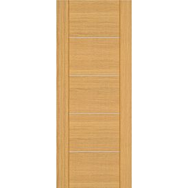 Deanta Valencia 5 Panel Pre-Finished Oak Internal Door With Inlays