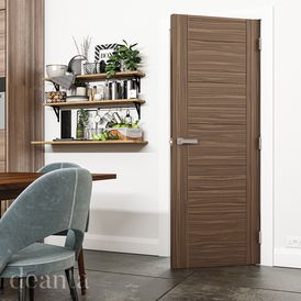 Deanta Seville Pre-Finished Walnut Internal Door alternative