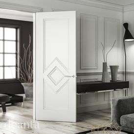 Deanta Ascot Diamond Panel White Primed Internal Door