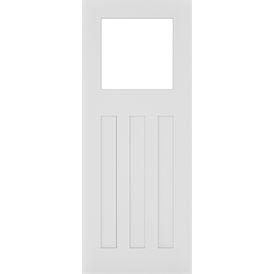 Deanta Cambridge 30s-Style White Primed 1 Light Glazed Internal Door alternative