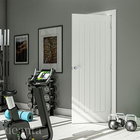 Deanta Ely White Primed Internal Door alternative