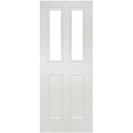 Deanta Rochester White Primed Glazed Internal Door