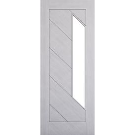 Deanta Torino Light Grey Pre-Finished Ash 1 Light Glazed Internal Door