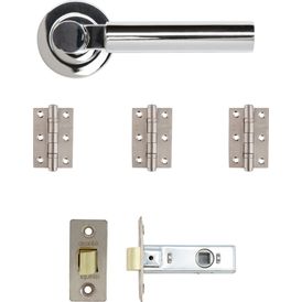 Deanta Arcadia Polished Chrome Latch Door Handle Kit