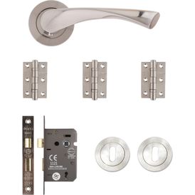 Deanta Fortuna Satin Finish Mortice Door Handle Kit alternative