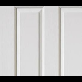 JB Kind Canterbury Grained White Primed FD30 Fire Door alternative