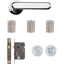 Deanta Parga Bathroom Kit Polished Chrome Finish alternative