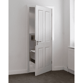 JB Kind Canterbury Smooth White Primed FD30 Fire Door alternative