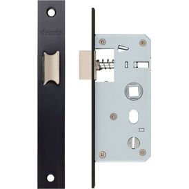 Deanta 22mm x 150mm Slim Black Steel Latch (Square)