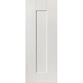 JB Kind 1 Panel Axis White Primed Shaker Internal Door