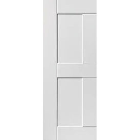 JB Kind 2 Panel Eccentro White Primed Shaker Internal Door