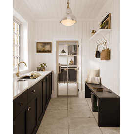 LPD Malvern Pre-Finished Blonde Oak Clear Glazed Internal Door alternative