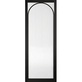 LPD Melrose Pre-Finished Black Reeded Glazed Internal Door