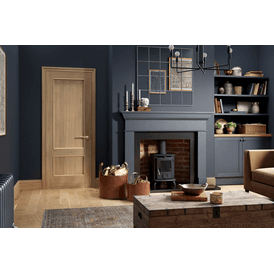 LPD Murcia 2 Panel Pre-Finished Oak Internal Door alternative