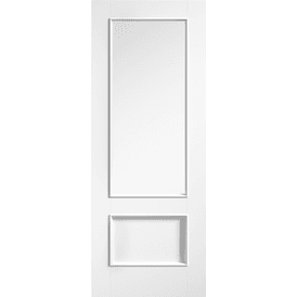 LPD Murcia White Primed 1 Light Clear Glazed Internal Door