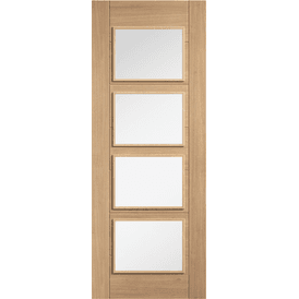 LPD Carini Pre Finished Oak 4 Light Clear Glazed