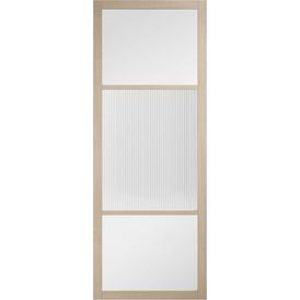 LPD Sutton Pre-Finished Blonde Oak Reeded Glazed Internal Door