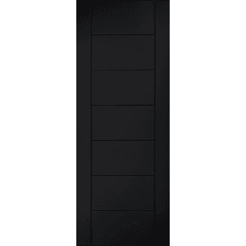 LPD Linear 7 Panel Pre-Finished Black Laminate Internal Door