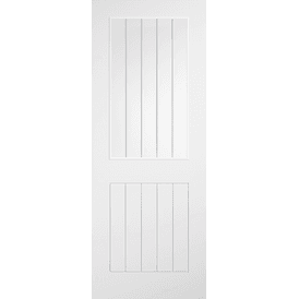 LPD Cottage Style Pre-Finished White Laminate Glazed Internal Door