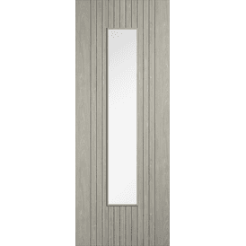 LPD Sydney Pre-finished Light Grey Laminate Glazed Door