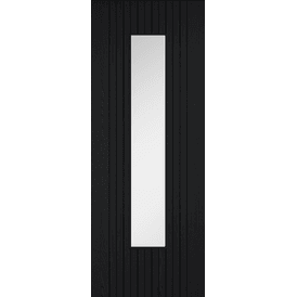 LPD Sydney Pre-Finished Black Laminate Glazed Door