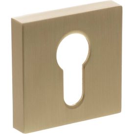 Senza Pari Euro Escutcheons on Minimal Square Rose - Pair alternative