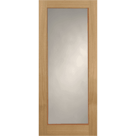 Mendes Oak Wiltshire 1LT Clear Glazed Lacquered Internal Door