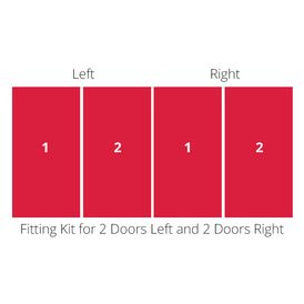 DuraFold Bi-Folding Wardrobe Doors Or Cabinet Doors alternative