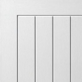 JB Kind Cottage 5 Panel White Primed FD30 Internal Fire Door alternative
