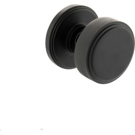 Millhouse Brass Harrison Solid Brass Knurled Mortice Door Knob on Concealed Fix Rose alternative