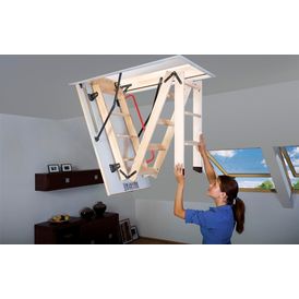 FAKRO 3 Section Folding Wooden Loft Ladder (LWK Komfort) alternative