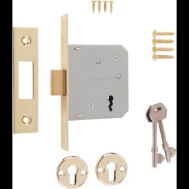 ERA 64mm/76mm 3 Lever Deadbolt Mortice Door Lock With Keys/Fixings