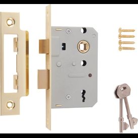 ERA 64mm/76mm 3 Lever Sashbolt Mortice Door Lock With Keys/Fixings
