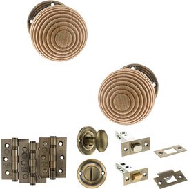 Old English Bridlington Door Knob Pack - Bathroom Set alternative